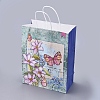 Butterfly Pattern Paper Gift Bags with Handles DIY-I030-03C-04-4