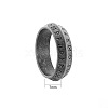 Viking Rune Titanium Steel Finger Rings for Men WGDF4AB-59-2