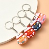 4Pcs PVC Cartoon Lucky Cat Doll Pendant Keychain KEYC-YW0001-10-1