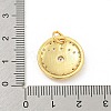 Rack Plating Brass Micro Pave Cubic Zirconia Pendants KK-P277-26G-04-3