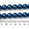 Electroplated Synthetic Magnetic Hematite Beads Strands G-I364-K01-5