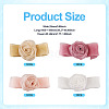 4Pcs 4Colors Cloth Rose Ribbon Chokers FIND-TA0002-27-14