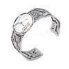 Constellation Alloy Open Cuff Bangles for Women Men LS-BJEW-C064-01AS-07-1