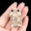 Natural Crazy Agate Carved Frog with Eye Figurines PW-WG73755-13-1