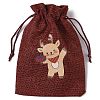 Christmas Theme Jute Cloth Storage Bags LS-ABAG-F010-01B-01-2