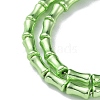 Electroplate Glass Beads Strands EGLA-Q128-13F-3