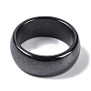 Magnetic Synthetic Hematite Finger Ring RJEW-A047-02A-2