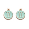 Alloy Enamel Pendants ENAM-S124-01B-15I-1