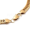 304 Stainless Steel Mesh Necklace NJEW-Q335-09G-3