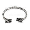 304 Stainless Steel Cuff Bangles for Women STAS-M023-15A-3