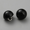 1-Hole Plastic Imitation Pearls Shank Buttons BUTT-WH0028-75C-2