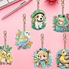 Animal Theme DIY Diamond Painting Keychain Kit PW-WG25379-01-2