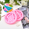 Olycraft DIY Round Mobile Phone Stand Silicone Molds Kits DIY-OC0003-44-6