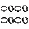 4Pcs 4 Styles Stainless Steel Grooved Finger Ring Settings STAS-LP0001-43EB-04-1