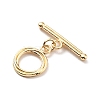 Rack Plating Brass Toggle Clasps KK-E034-16LG-3