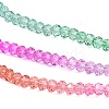 Transparent Painted Glass Beads Strands LS-DGLA-A034-T2mm-A03-4