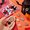 32Pcs 8 Styles Rack Plating & Spray Painted Alloy Enamel Pendants FIND-SC0010-20-3