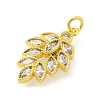 Rack Plating Brass Micro Pave Cubic Zirconia Pendants KK-S396-50G-2