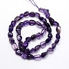 Natural Amethyst Nuggets Bead Strands G-O048-01-3