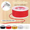 Olycraft 5Rolls 5 Colors 3-ply Nylon Milan Cord OCOR-OC0001-40B-2