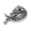 Retro 304 Stainless Steel Big Pendants STAS-I205-34AS-2