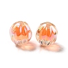 Two Tone UV Plating Rainbow Iridescent Acrylic Beads TACR-D010-05I-2