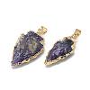 Natural Amethyst Pendants G-Q490-A06-2