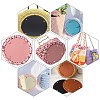   PU Leather Flat Round Bag Bottom FIND-PH0002-04-7