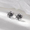 Elegant S999 Fine Silver Stud Earrings WZ3330-3