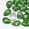 Pointed Back Glass Rhinestone Cabochons RGLA-T081-18x25mm-20-1