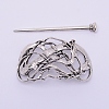 Tibetan Style Alloy Hair Forks OHAR-WH0016-30-1