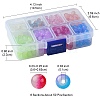 400Pcs 8 Colors Baking Paint Imitation Jade Glass Round Bead Strands DGLA-FS0001-09-4
