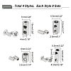 4 Styles 201 Stainless Steel Wire Rope Clamps STAS-GA0001-39-2