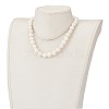 Natural Baroque Pearl Keshi Pearl Beaded Necklaces NJEW-JN03295-5