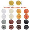 CHGCRAFT 450Pcs 9 Colors Plastic Screw Covers DIY-CA0004-12-2
