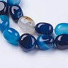 Natural Agate Beads Strands G-I198B-A-01-3