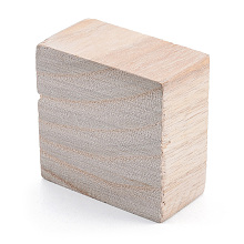 Unfinished Natural Wood Block WOOD-T031-01