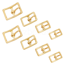 WADORN 8Pcs 4 Style Alloy Adjustable Buckle FIND-WR0003-34