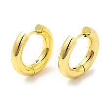 Rack Plating Brass Huggie Hoop Earrings for Women EJEW-D059-13A-G