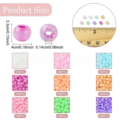 135G 9 Colors Glass Seed Beads SEED-YW0002-91-1