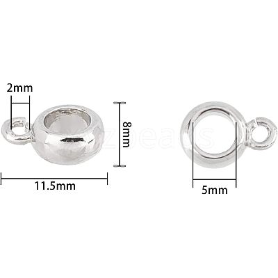 Brass Tube Bails KK-FH0001-06-1