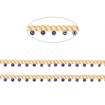 Handmade Brass Faceted Curb Chains CHC-C020-07G-02-NR-1