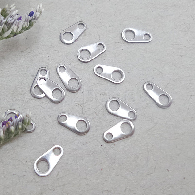 Non-Tarnish 316 Surgical Stainless Steel Chain Tabs STAS-L236-04C-1