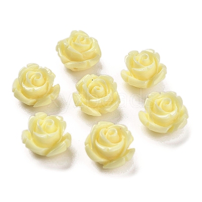 Synthetic Coral Carved Beads CORA-H003-01A-12-1
