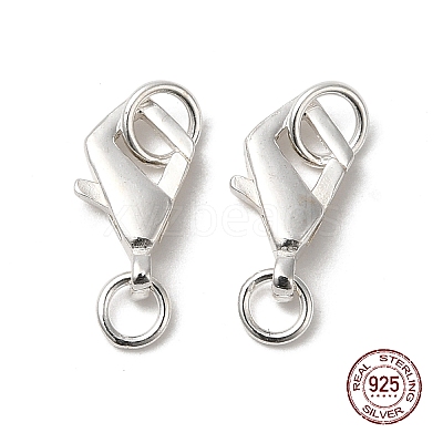 925 Sterling Silver Lobster Claw Clasps STER-D006-21S-1