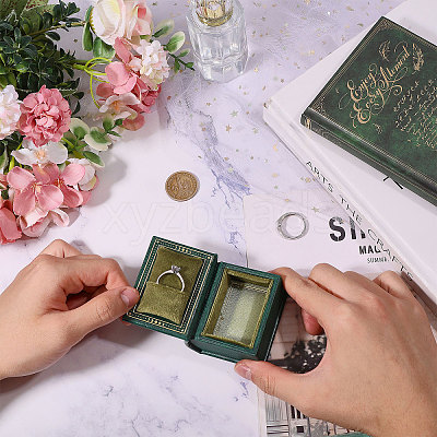 Book Shaped PU Leather Tie Clip Storage Boxes CON-CA0001-034C-1