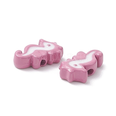 Spray Painted Alloy Beads ENAM-R138-02-1