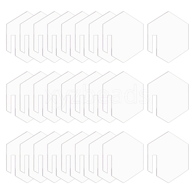 60Pcs Mirror Acrylic Wine Glass Charms AJEW-FG0003-02B-1