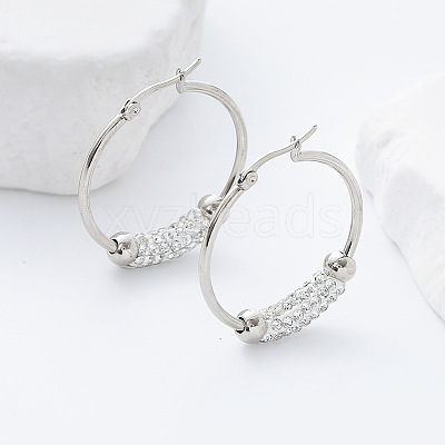 304 Stainless Steel Hoop Earrings BN4899-1