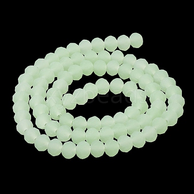 Imitation Jade Solid Color Glass Beads Strands EGLA-A034-J2mm-MD01-1